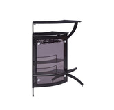 Coaster Dallas 3-Bottle Wine Rack Bar Unit Smoked and Black Model 182135